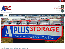 Tablet Screenshot of aplusstorageco.com